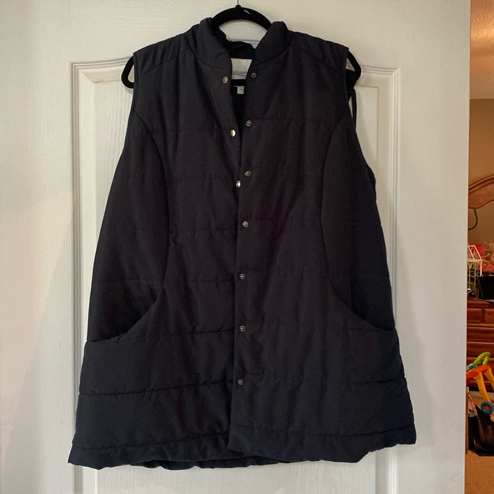 Coldwater Creek Womens long vest size XL - barely worn.  Excellent condition.